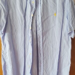 Ralph Lauren Men's Light Blue Button Down Shirt
